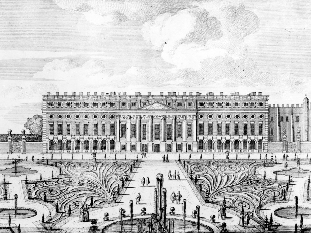 La façade sud de Hampton Court - Dutch School