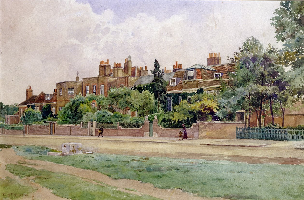 Maisons de Wren et Faraday à Hampton Court - E.H. Fitchew