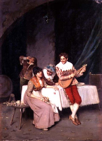 La Vendeuse de fleurs timide - E. Ascenzi