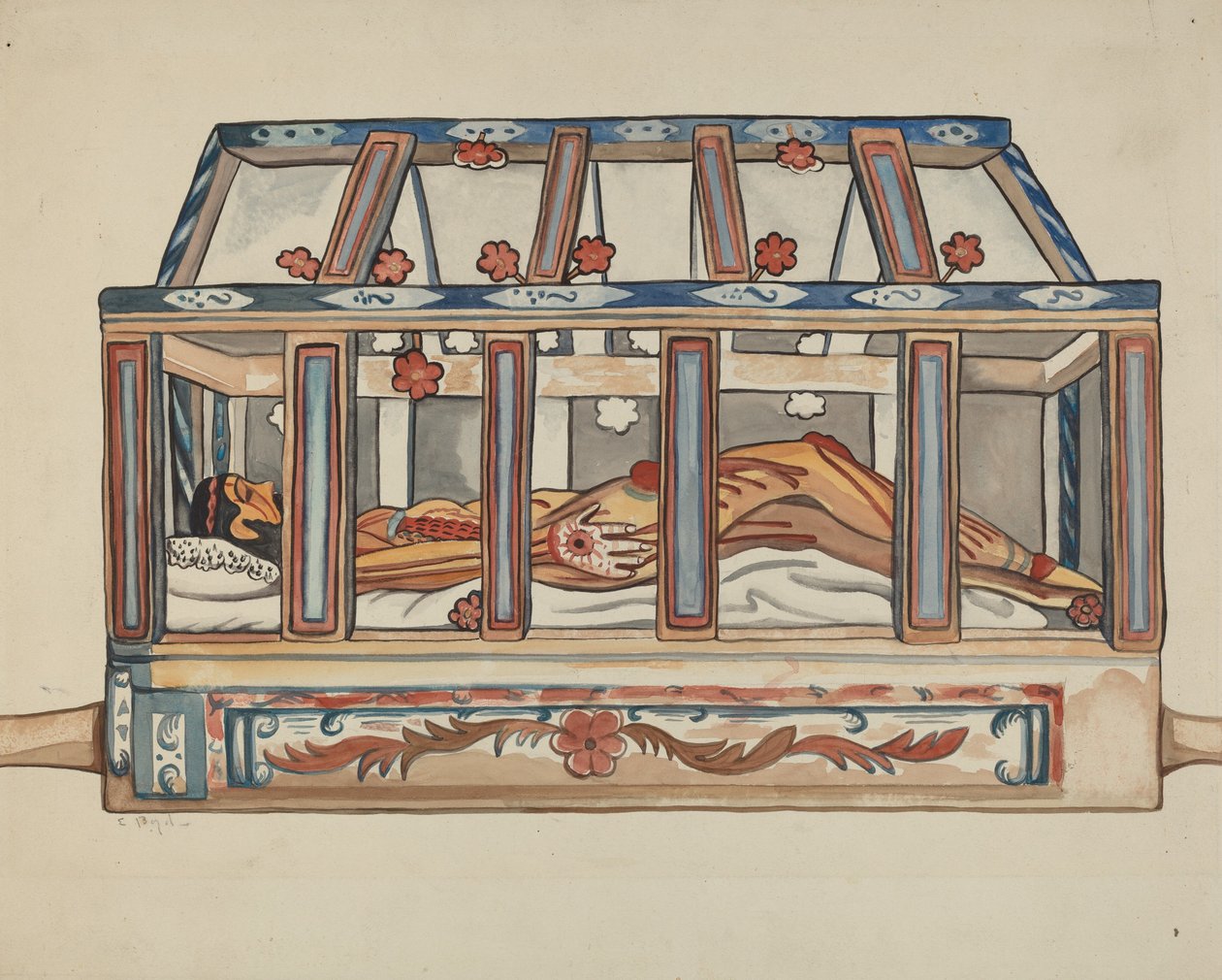 Christ au sépulcre - E. Boyd