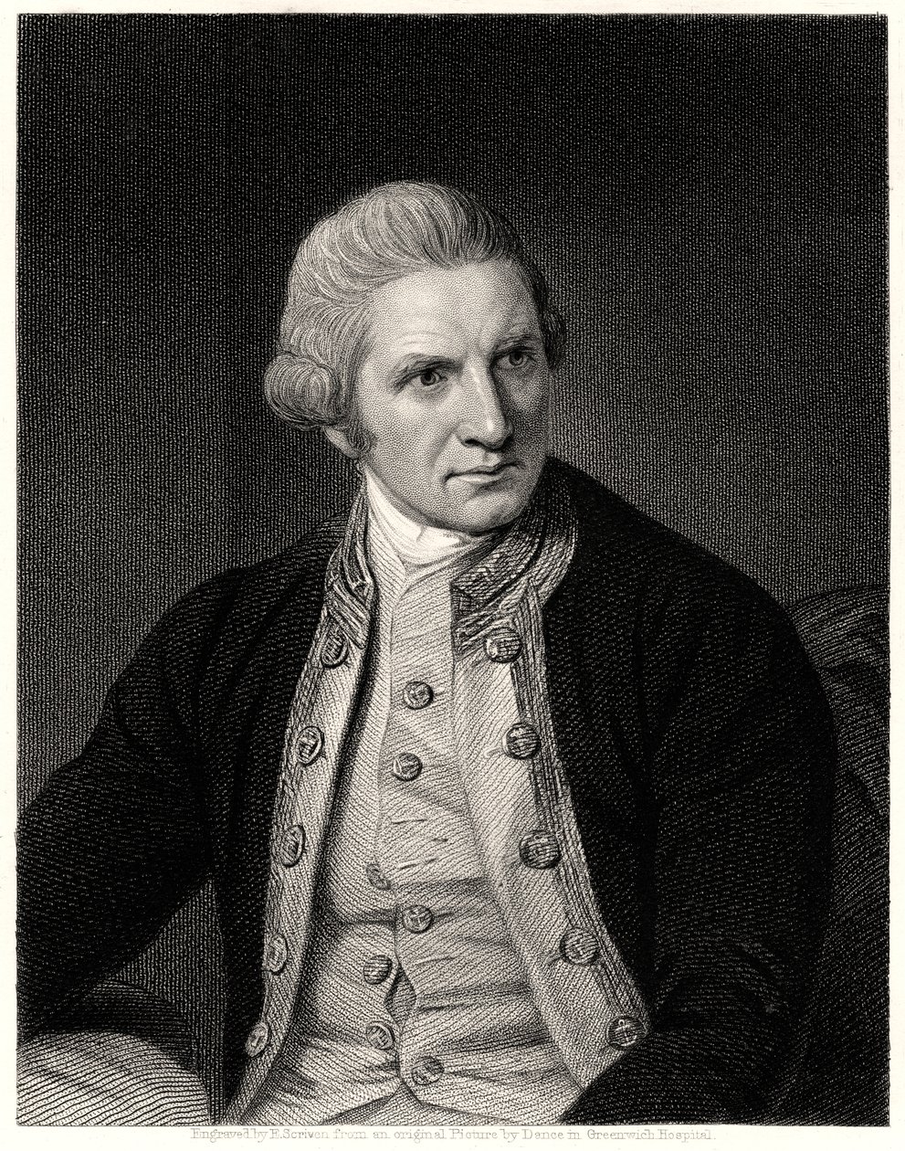 Capitaine Cook, 19e siècle - E. Scriven