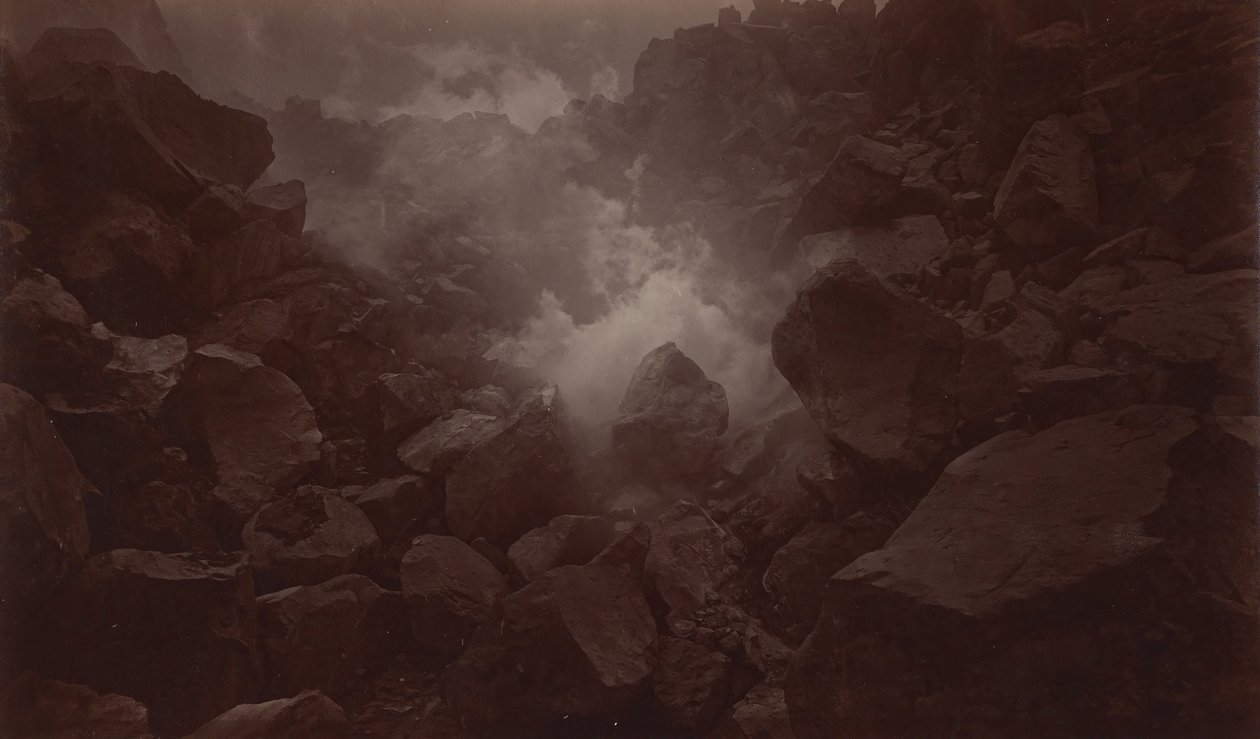 Cratère du volcan, Quetzaltenango-Guatemala, 1875 - Eadweard Muybridge