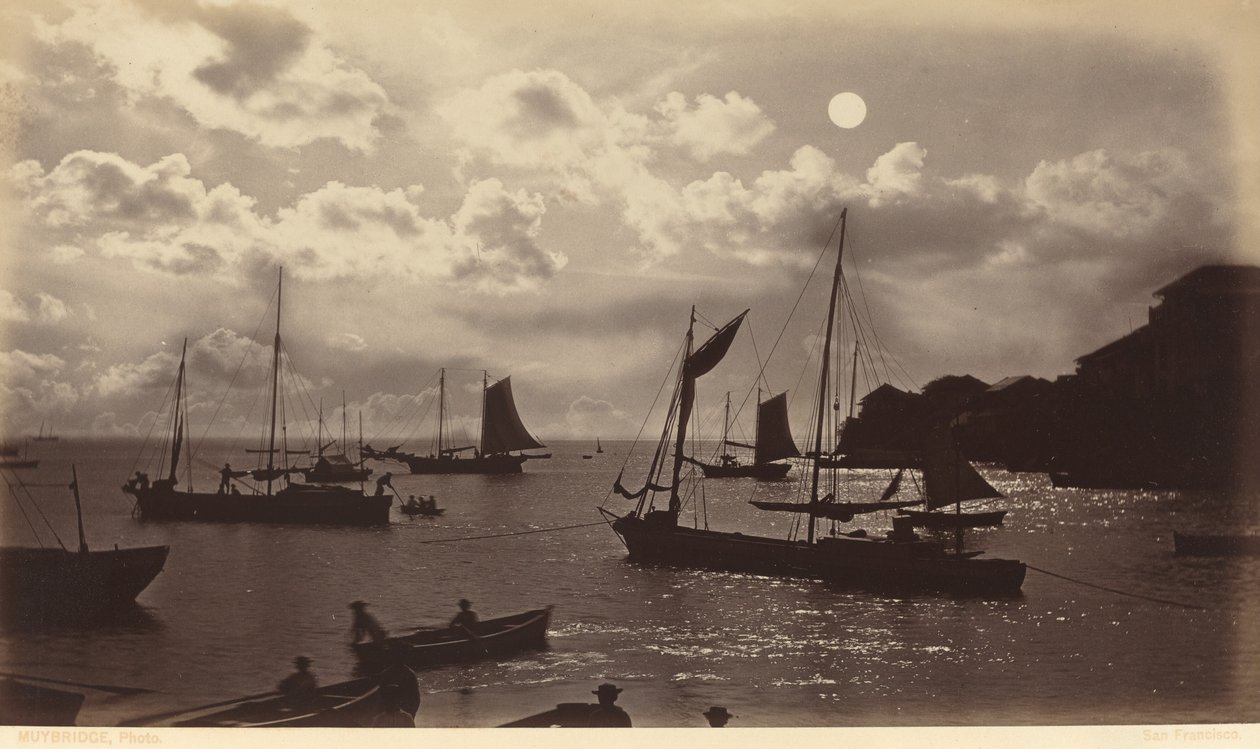 Effet de clair de lune - Baie de Panama - Eadweard Muybridge