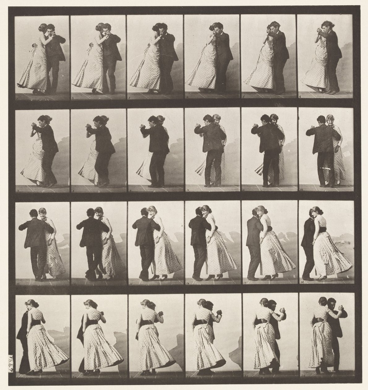Planche 197. Danse Valse, Deux Modèles - Eadweard Muybridge