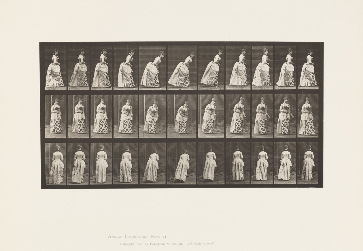 Planche 198. Faire la révérence - Eadweard Muybridge