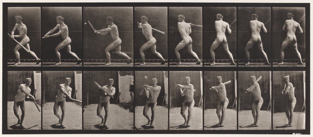 Planche 278. Base-ball; Frapper - Eadweard Muybridge