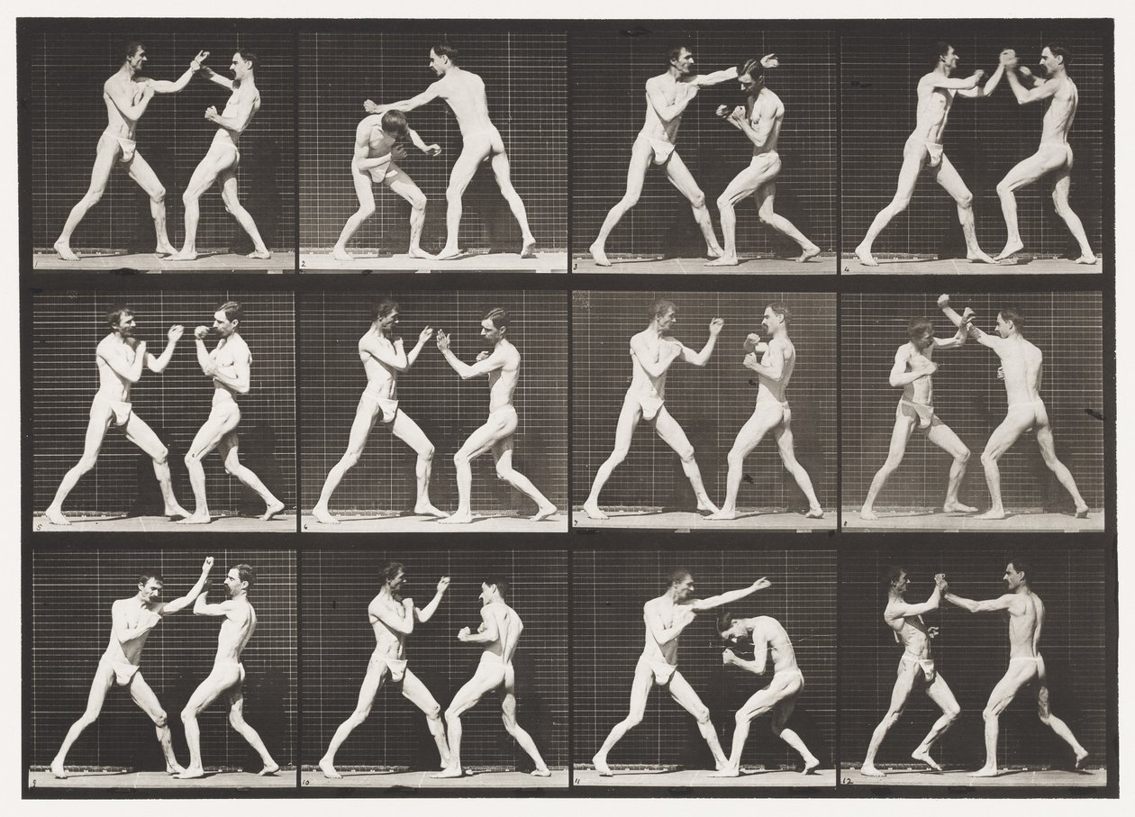 Planche 336. Boxe; Main ouverte (chaussures) - Eadweard Muybridge