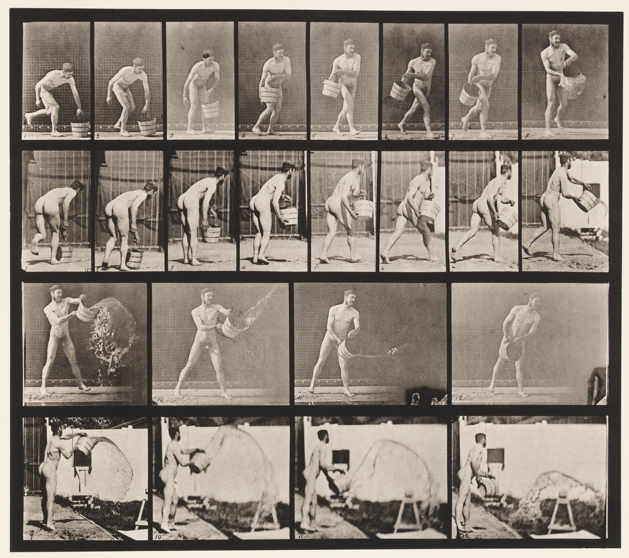 Planche 400. Vider un seau d