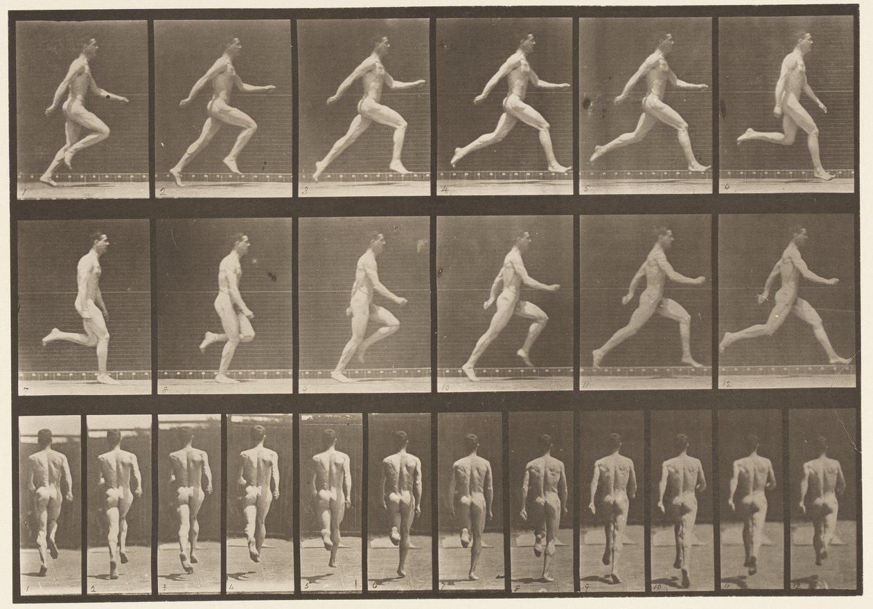 Planche 64. Courir à toute vitesse - Eadweard Muybridge