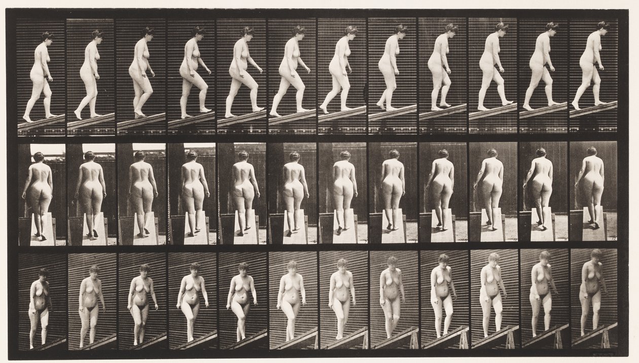 Planche 77. Monter une pente - Eadweard Muybridge