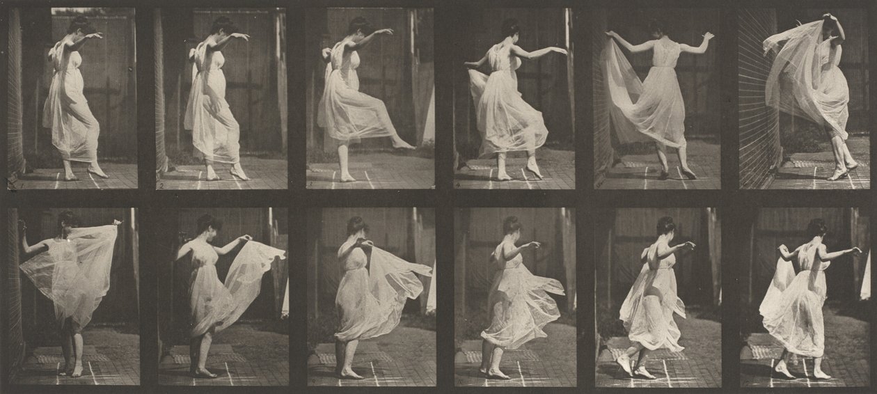 Planche numéro 188. Danse (fantaisie) - Eadweard Muybridge