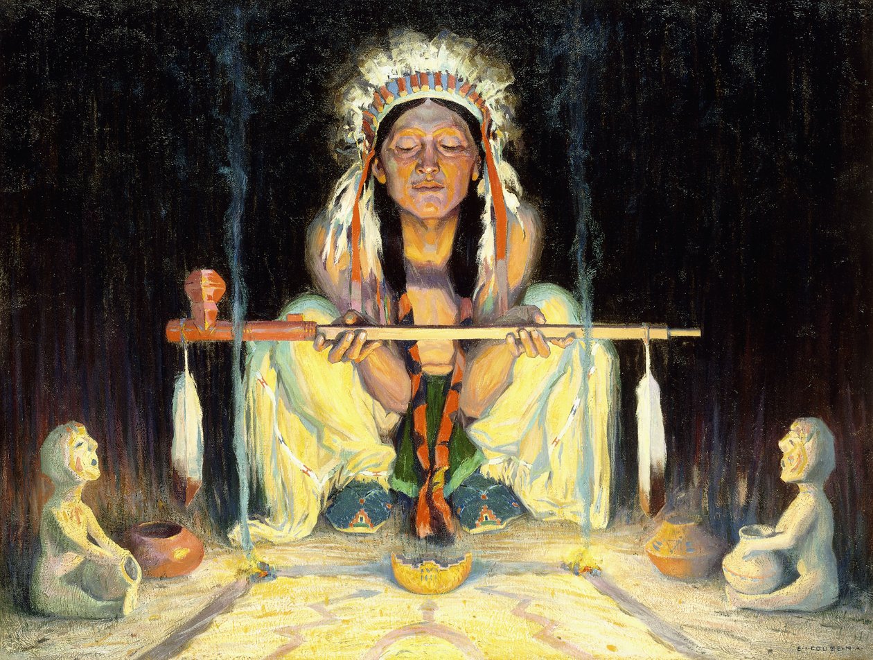 Offrande au Grand Esprit - Eanger Irving Couse