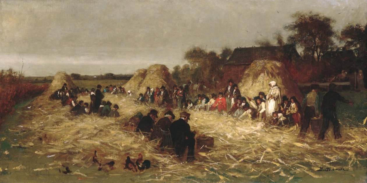 Égrener le maïs à Nantucket - Eastman Johnson