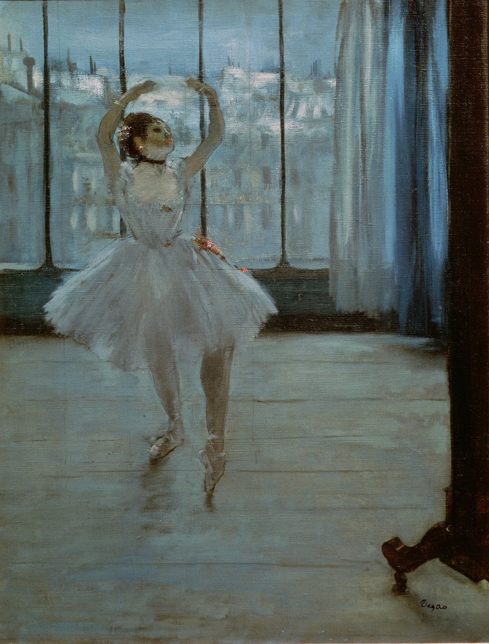 Danseuse devant une fenêtre (Danseuse au studio du photographe) vers 1874-77 - Edgar Degas