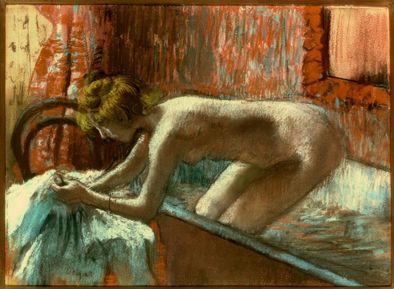 Femme sortant du bain - Edgar Degas