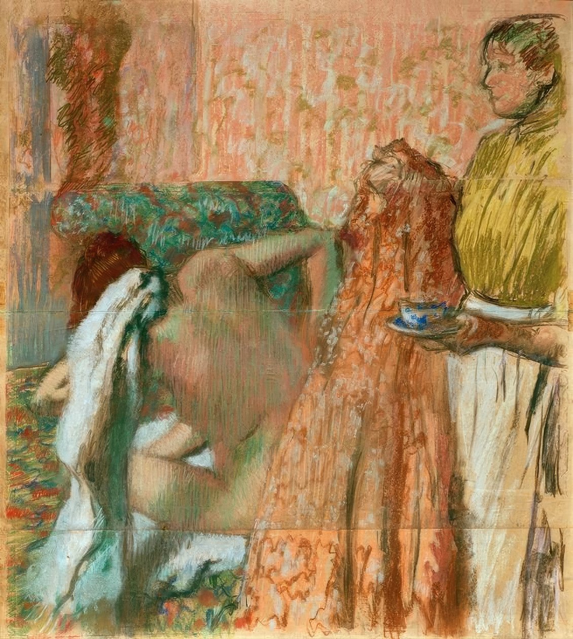 Petit déjeuner après le bain - Edgar Degas