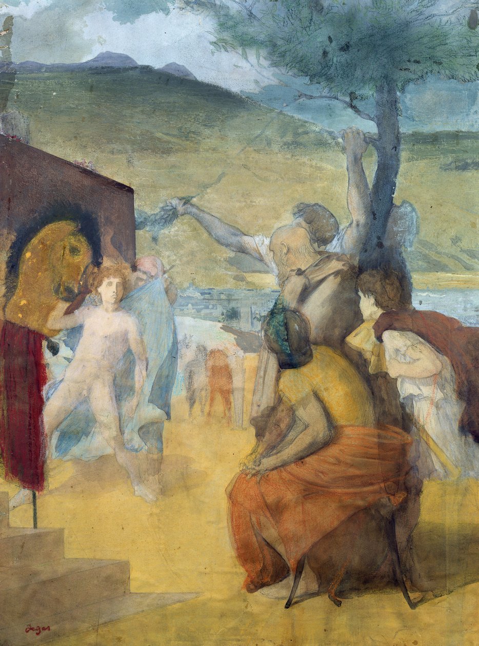 Étude pour peinture classique - Edgar Degas