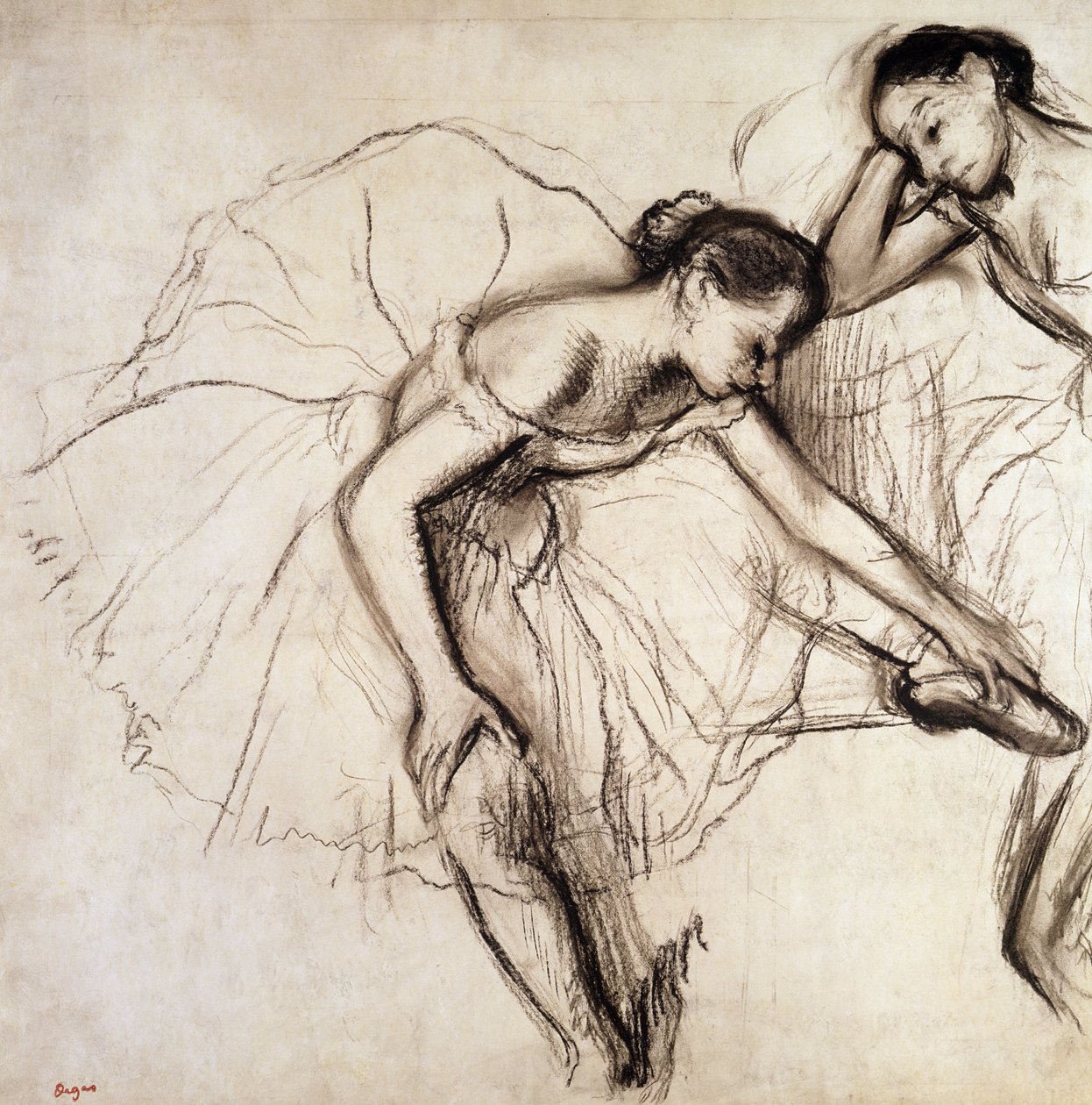 Deux danseurs se reposant - Edgar Degas