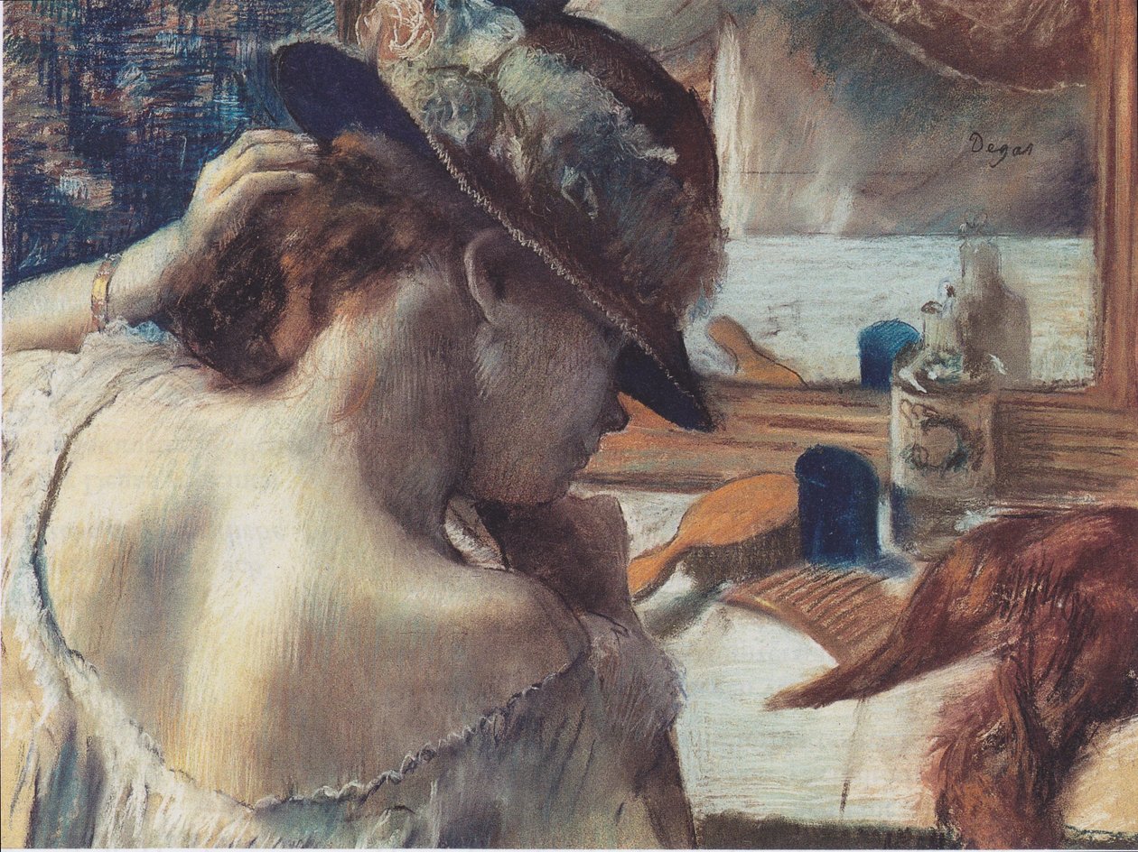 Devant le miroir - Edgar Degas
