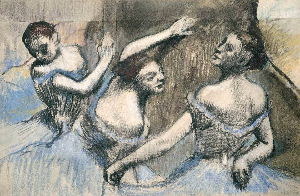 Trois ballerines - Edgar Degas