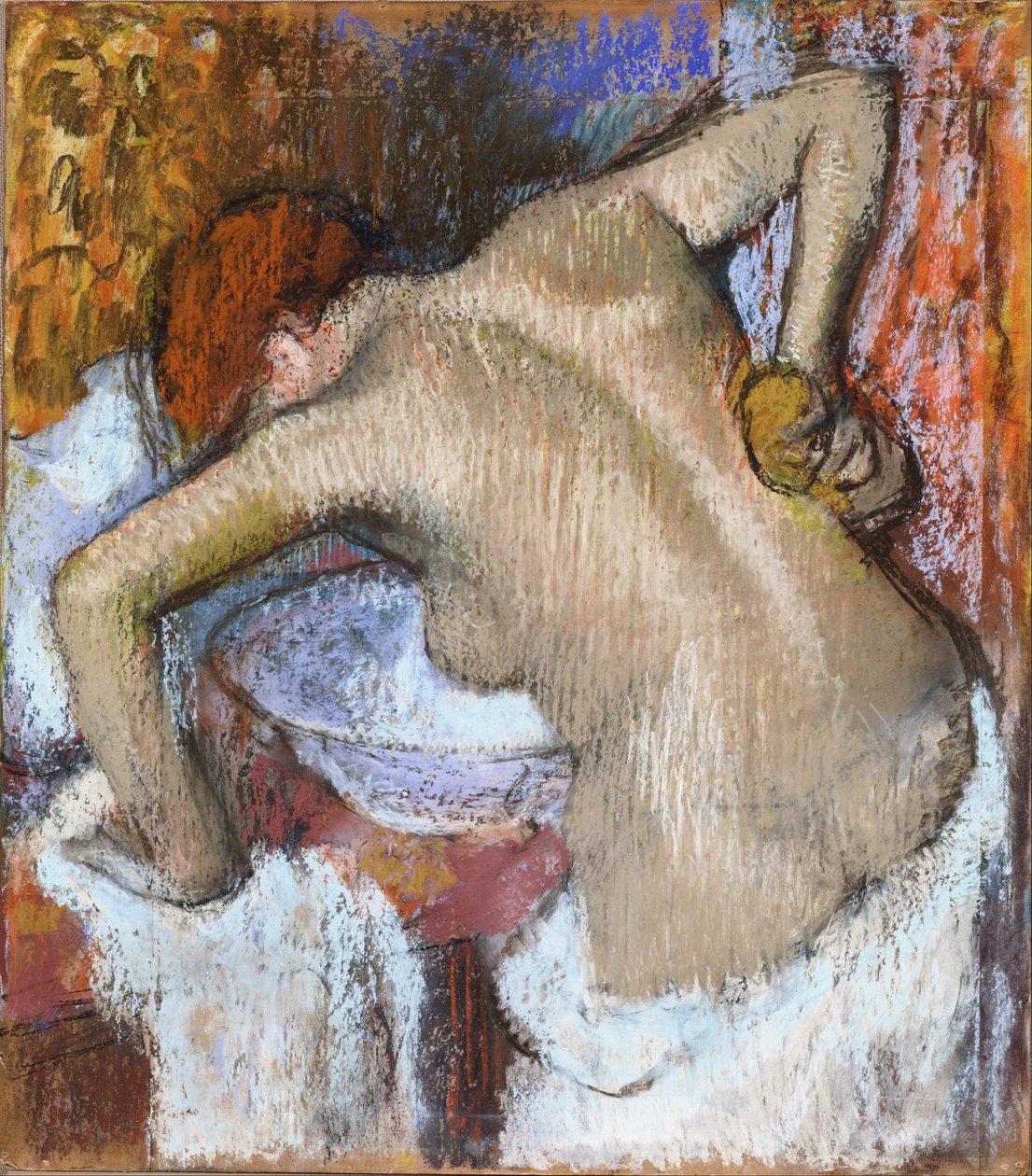 Femme se lavant le dos - Edgar Degas