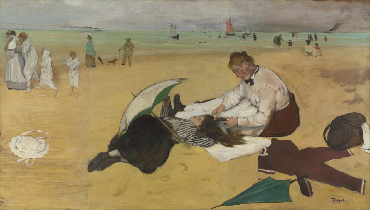 Scène de plage, vers 1869 - Edgar Degas