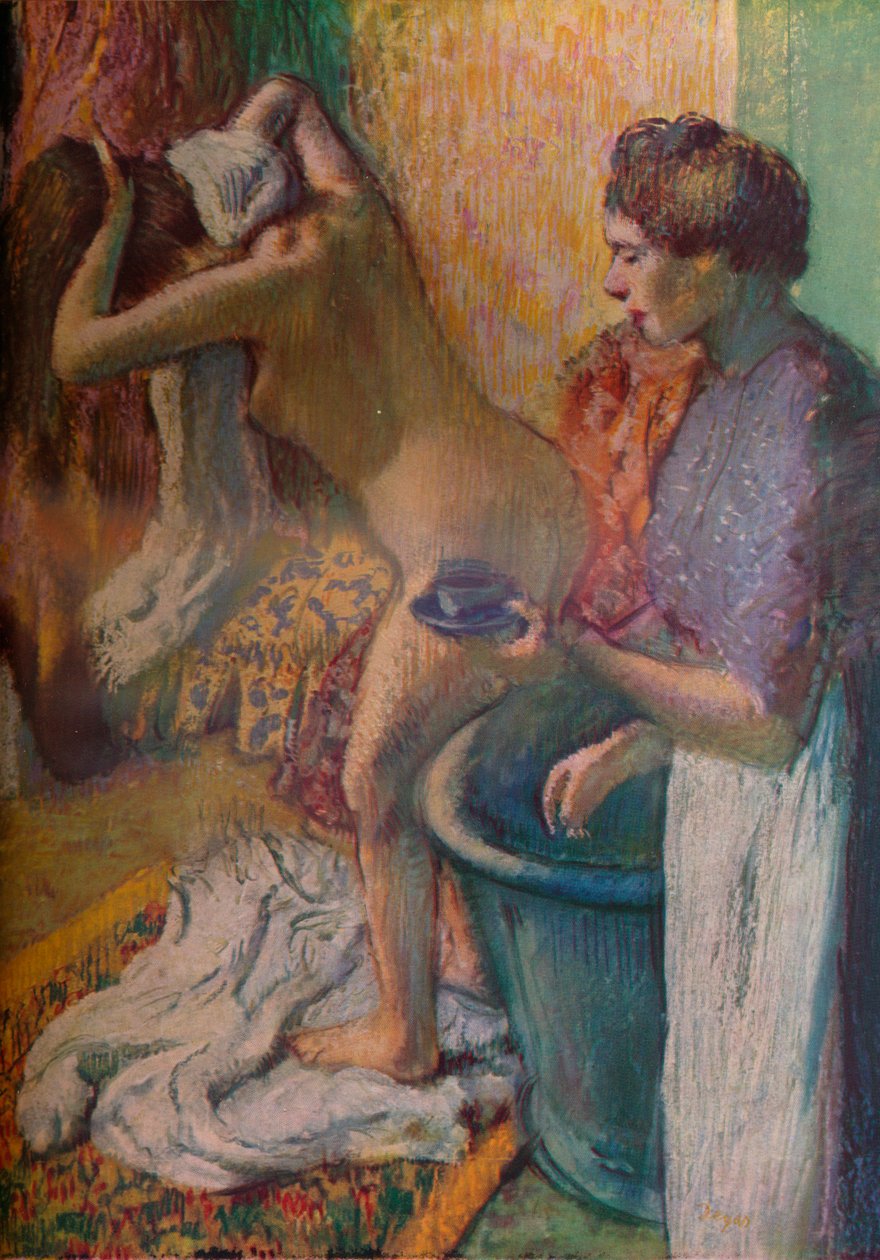 Petit déjeuner après le bain, 1883 - Edgar Degas