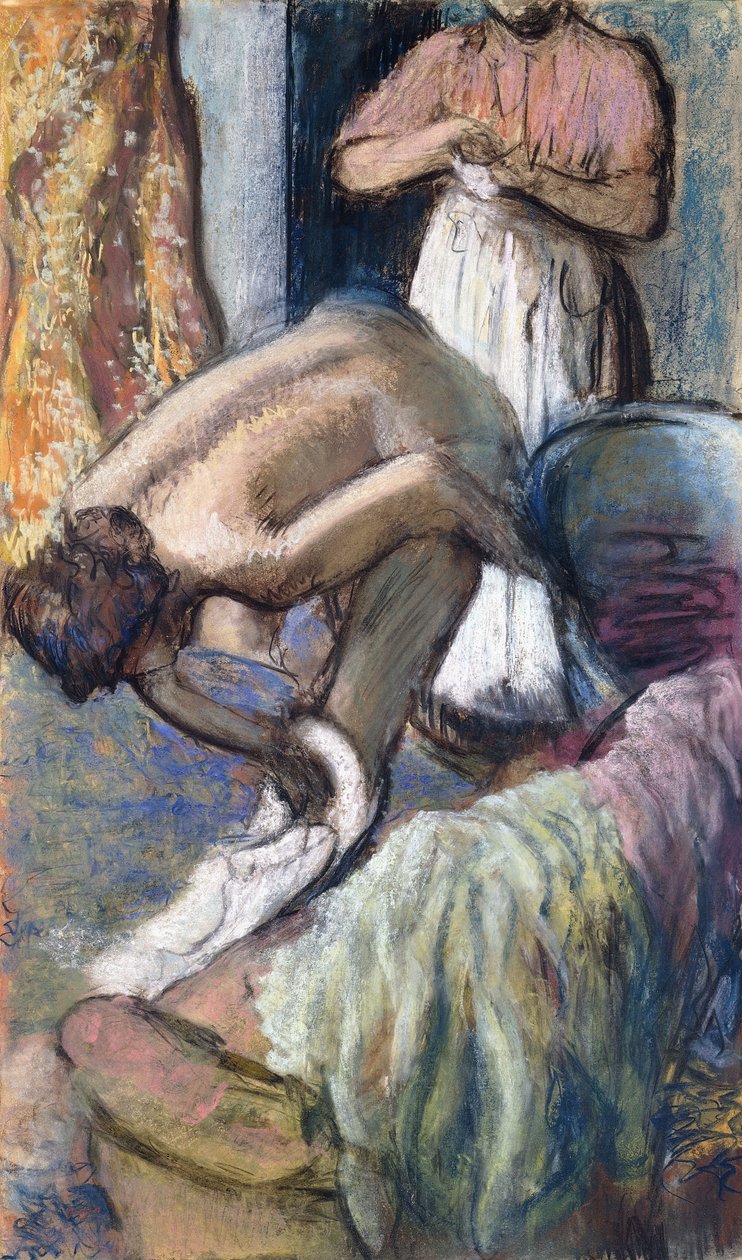 Petit déjeuner après le bain - Edgar Degas