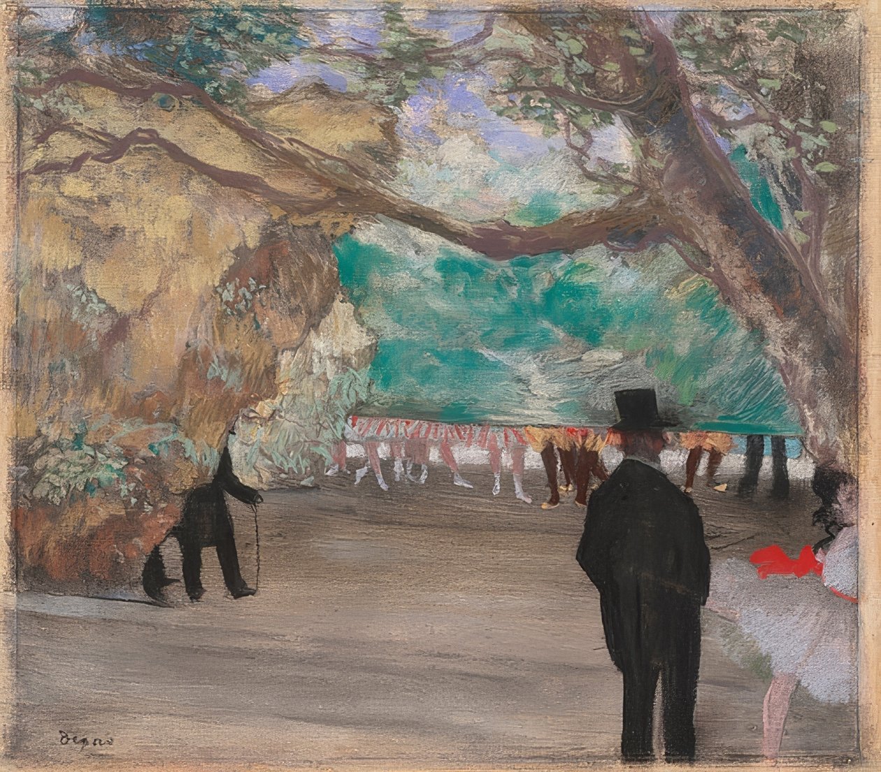 Le rideau - Edgar Degas