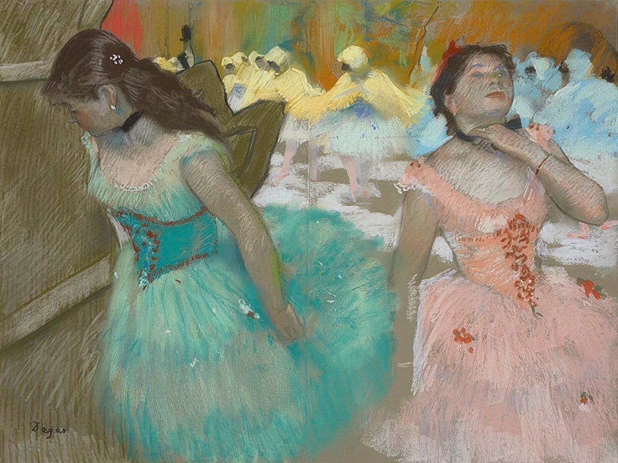 Entrée des danseurs masqués. Vers 1879 - Edgar Degas