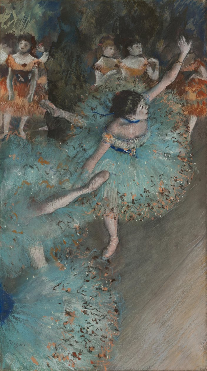 French: Danseuse basculant (Danseuse verte) Swaying Dancer - Edgar Degas
