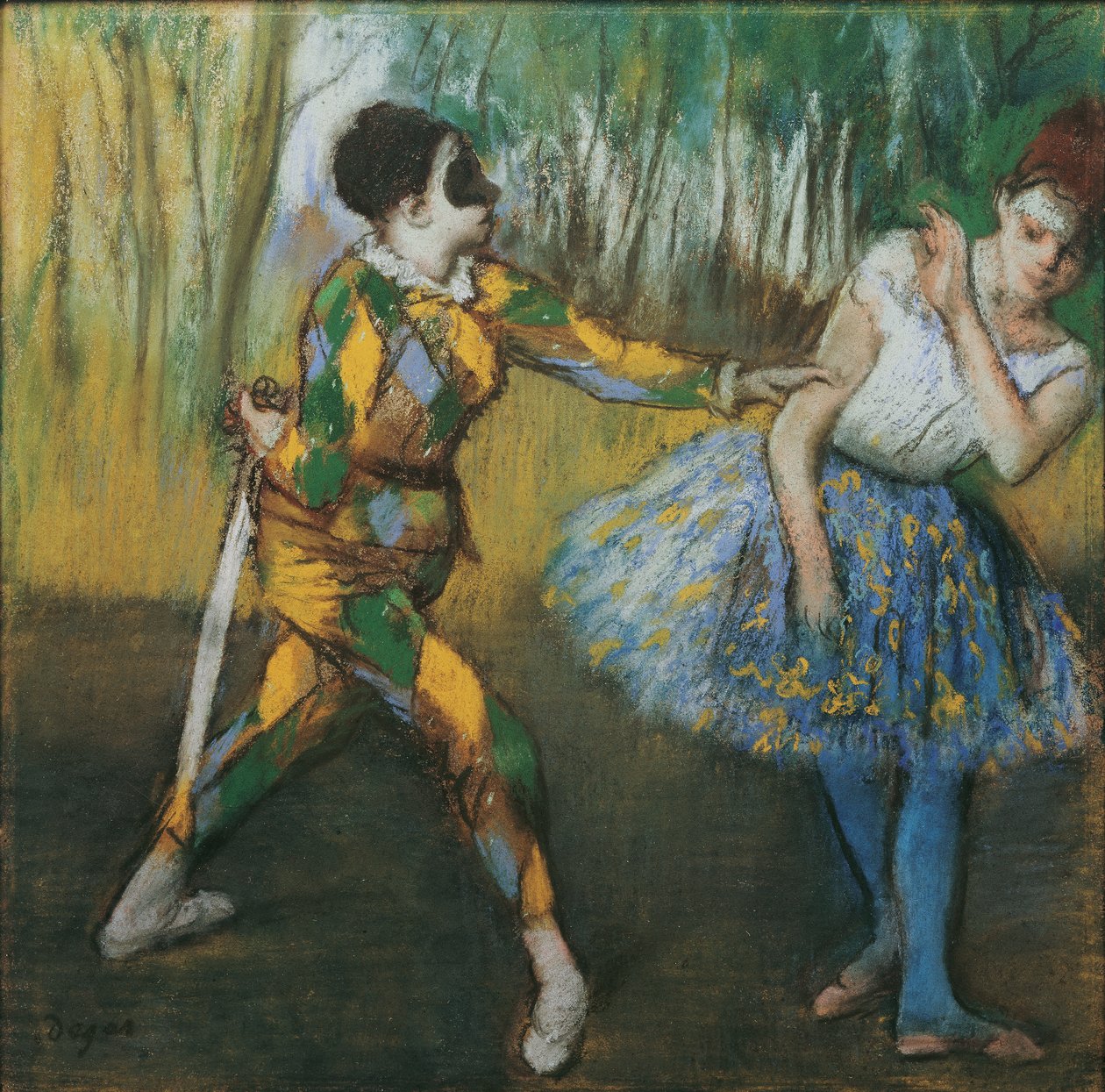 Arlequin et Colombine - Edgar Degas