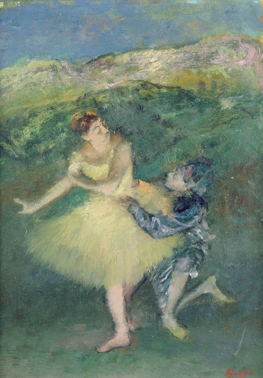 Arlequin et Colombine, vers 1886-90 - Edgar Degas