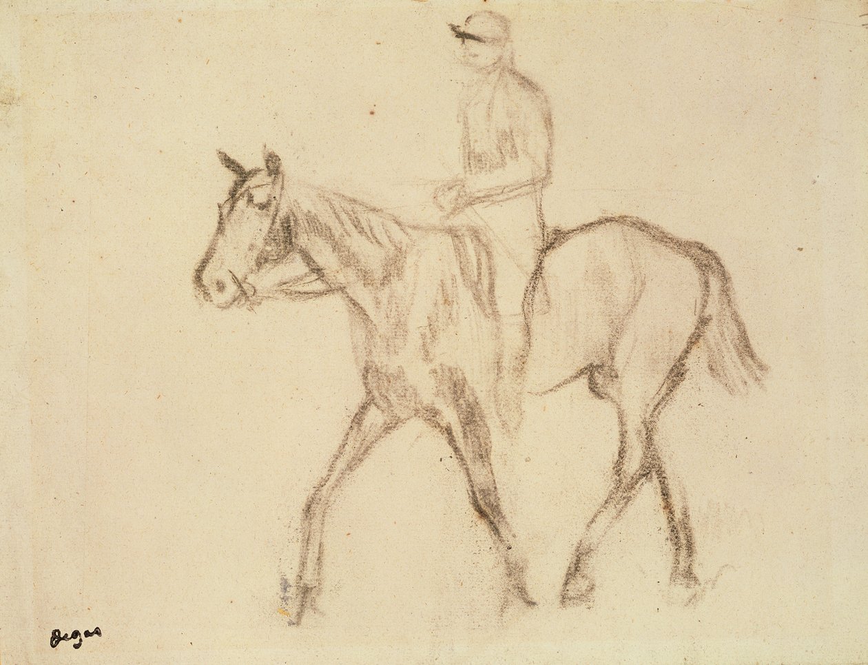 Cheval et jockey - Edgar Degas