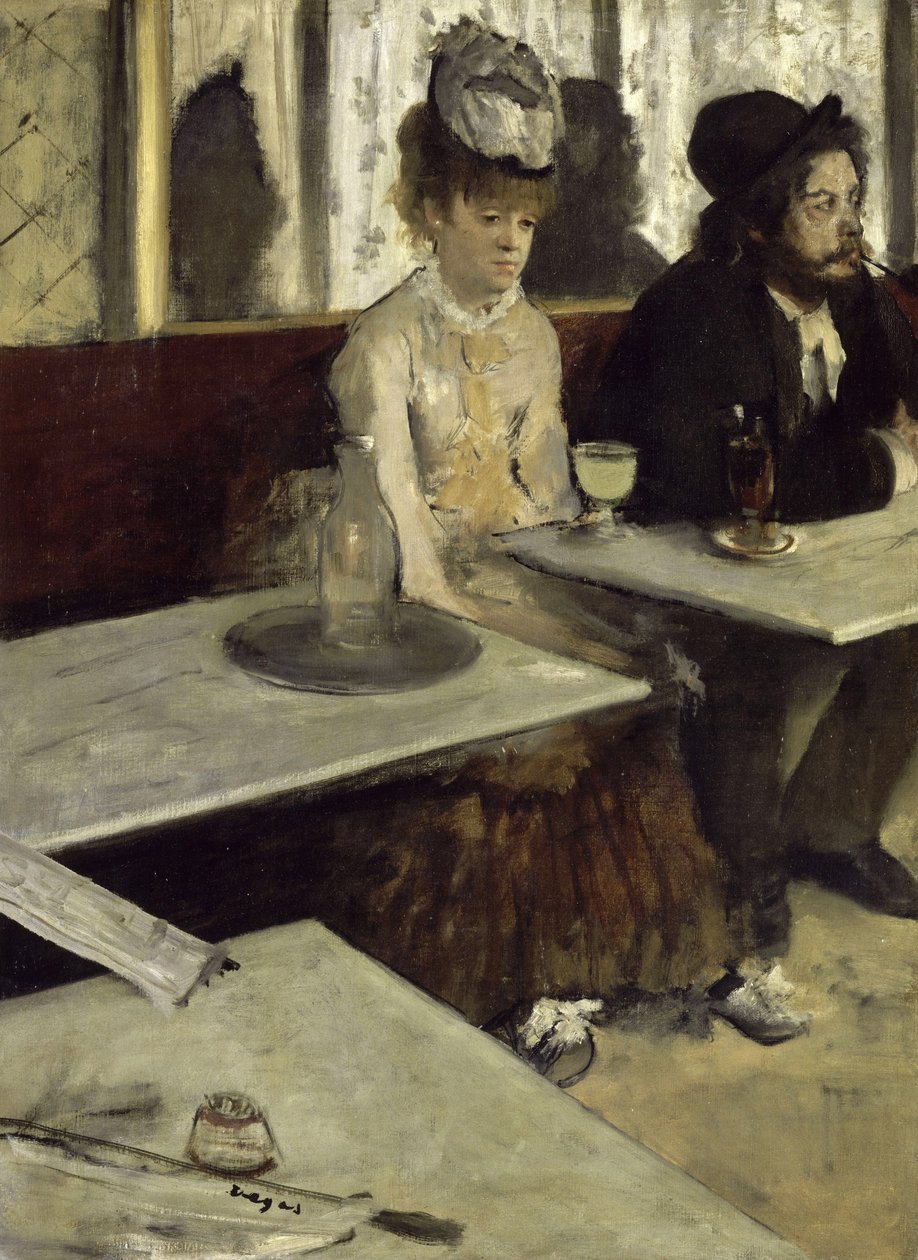 Dans un café - Edgar Degas