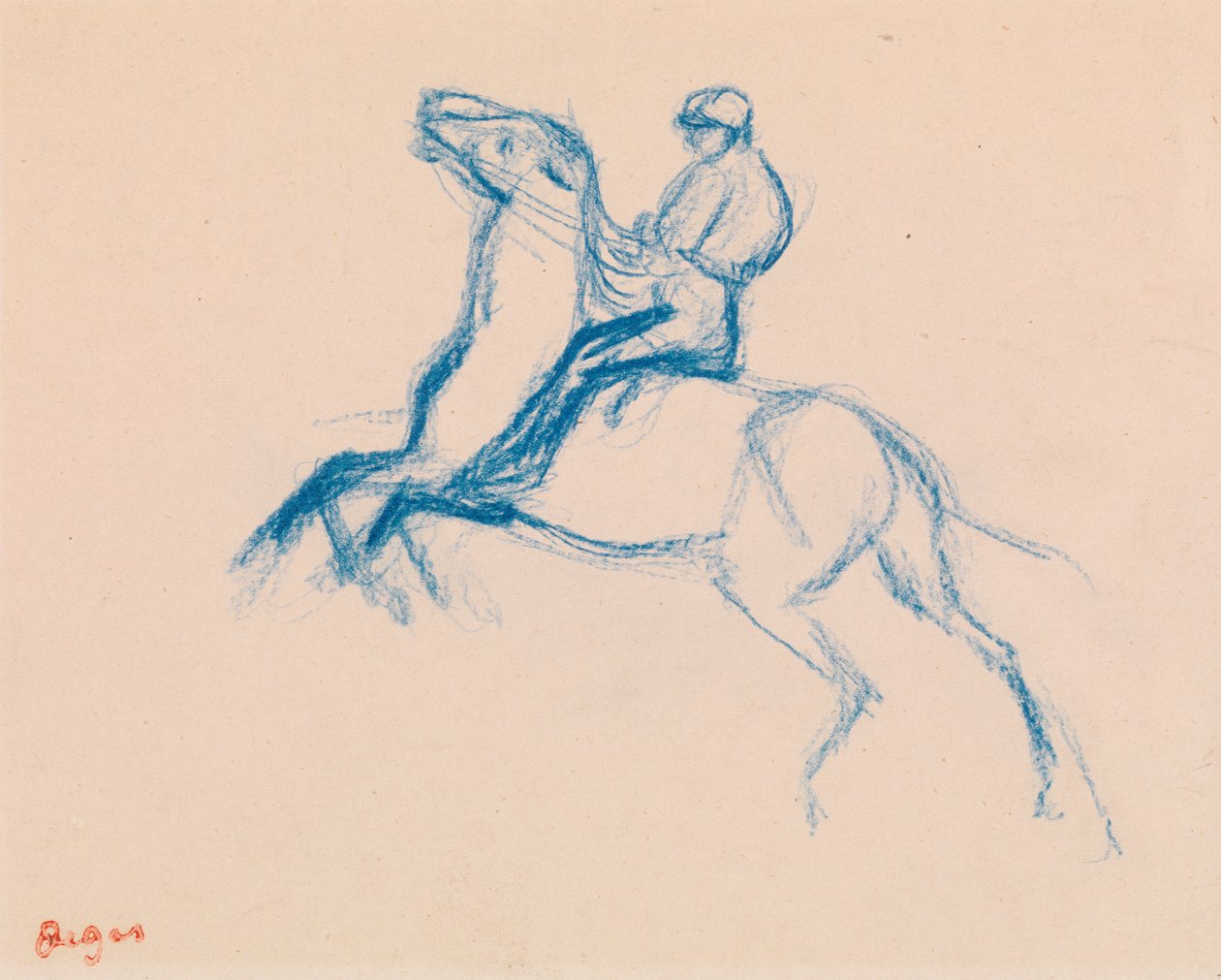 Jockey à cheval - Edgar Degas