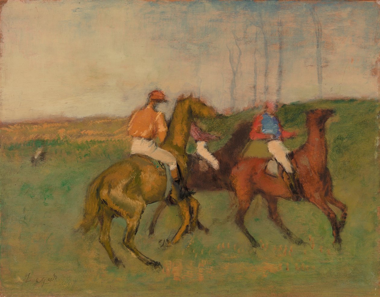 Jockeys et chevaux de course - Edgar Degas