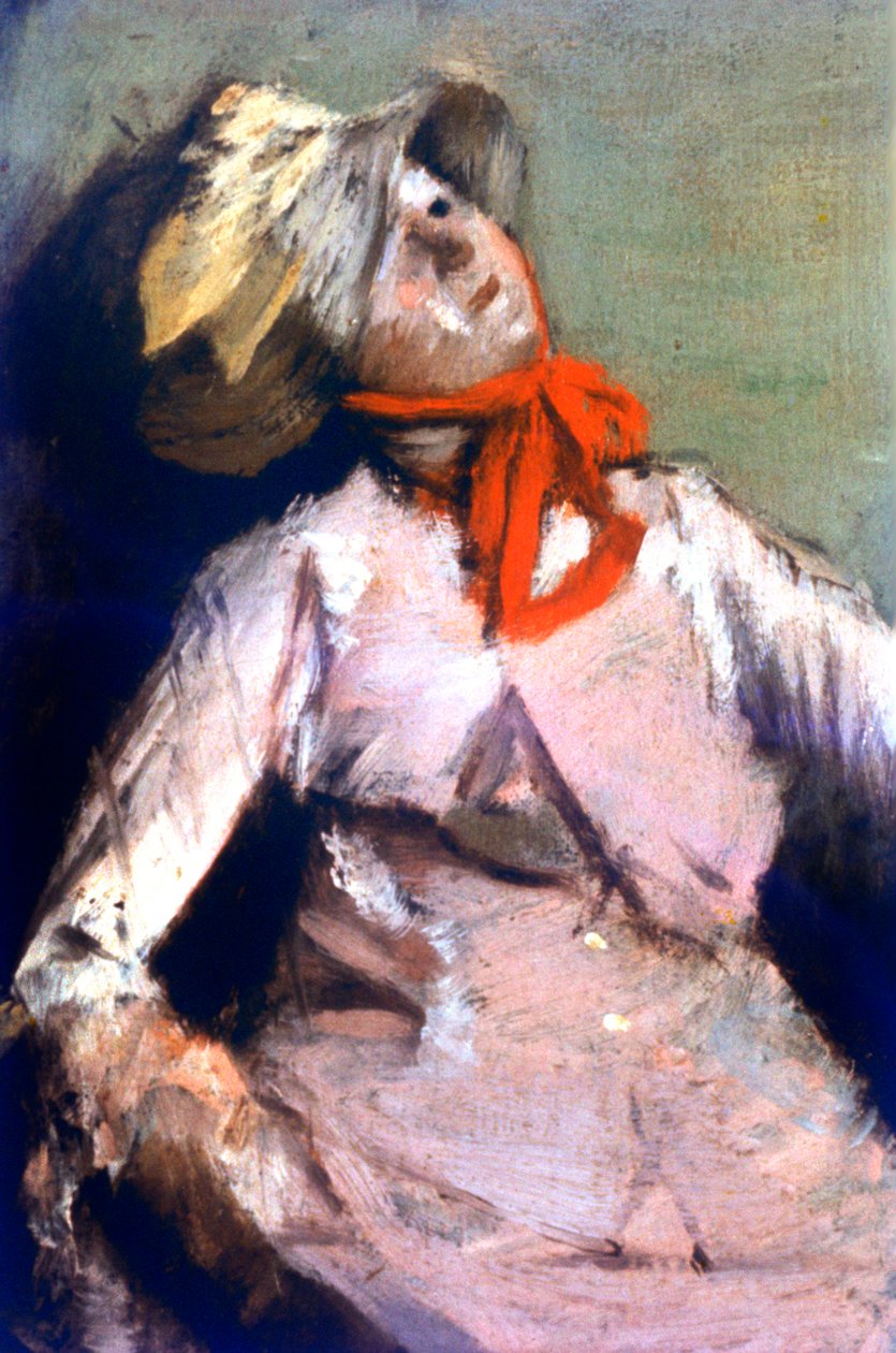 Homme et une marionnette (détail), vers 1860 - Edgar Degas