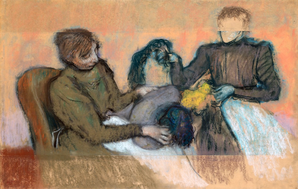 Modiste fournissant un chapeau, 1898 - Edgar Degas