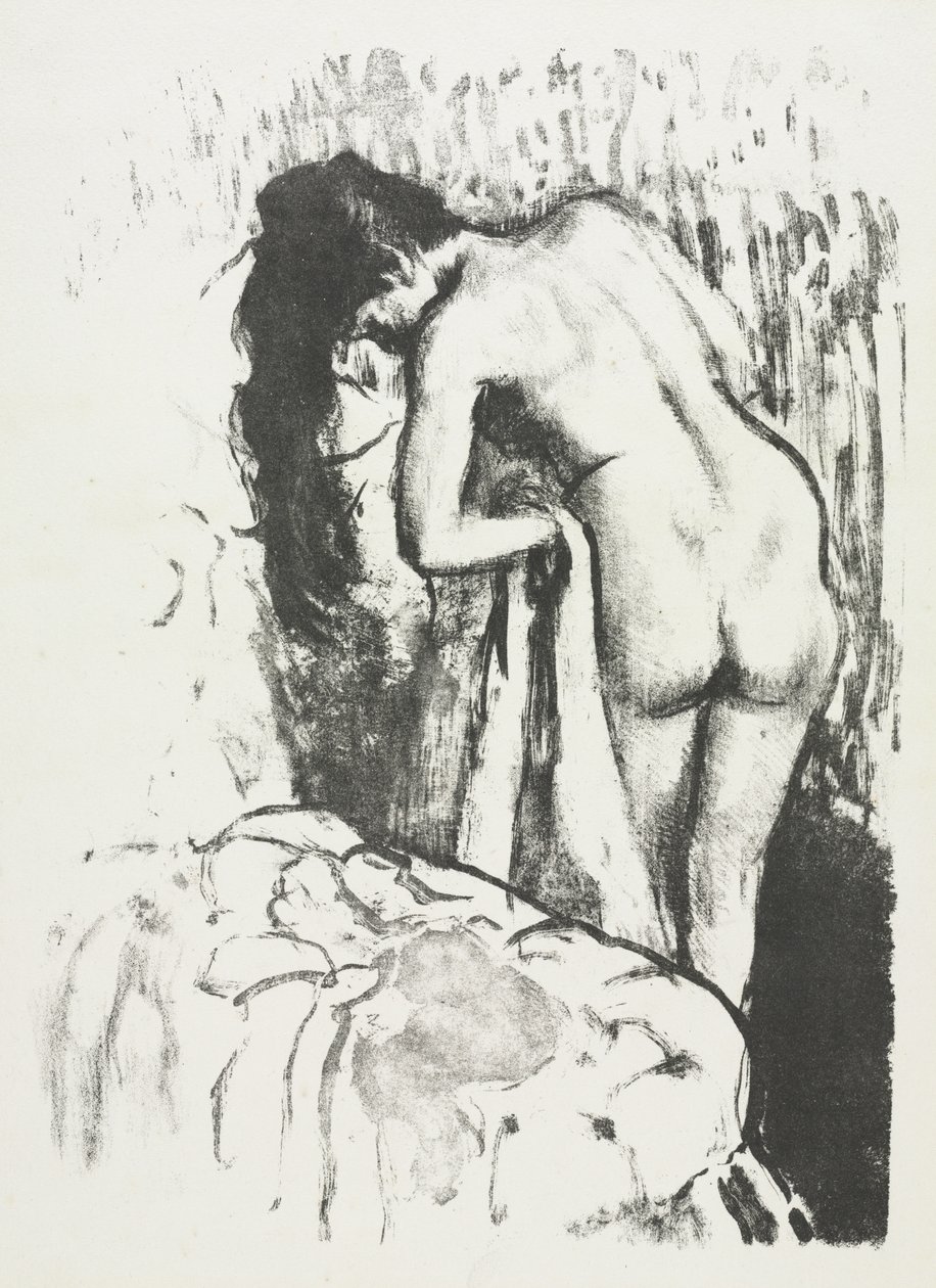 Femme nue debout, se séchant - Edgar Degas