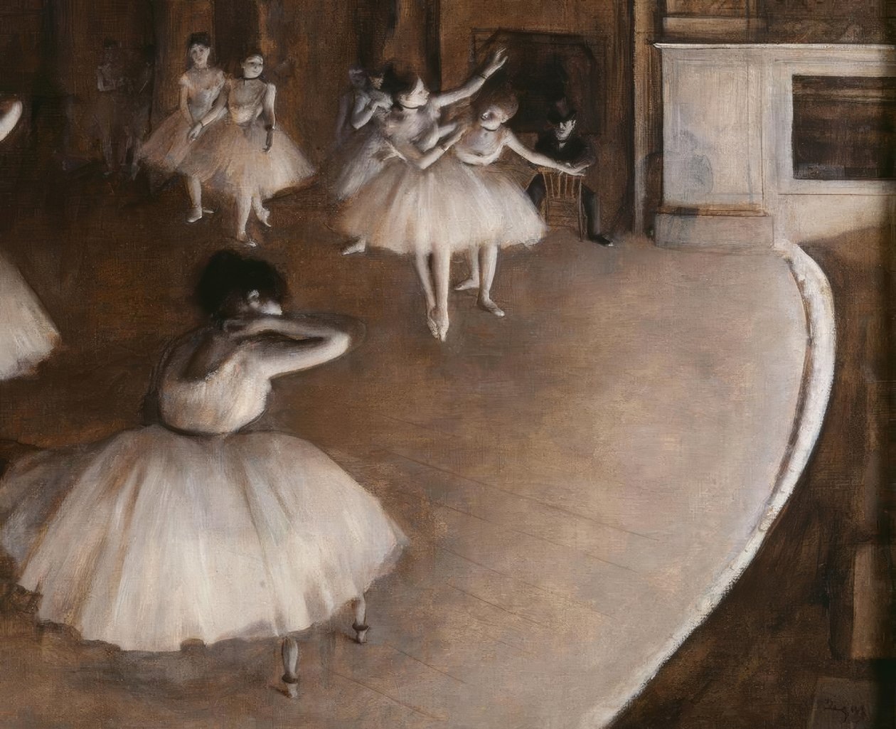 Répétition d’un ballet sur la scène - Edgar Degas