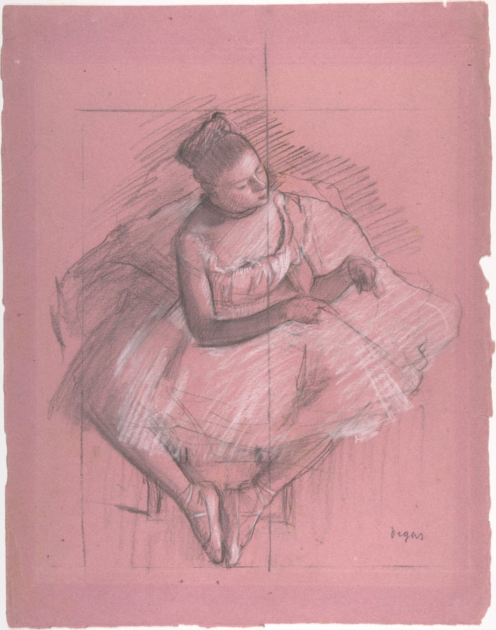Danseuse assise - Edgar Degas