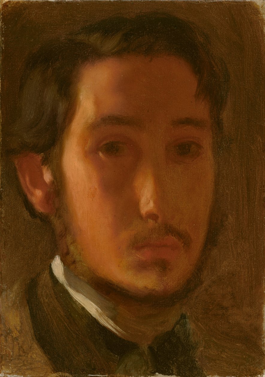 Autoportrait avec col blanc - Edgar Degas