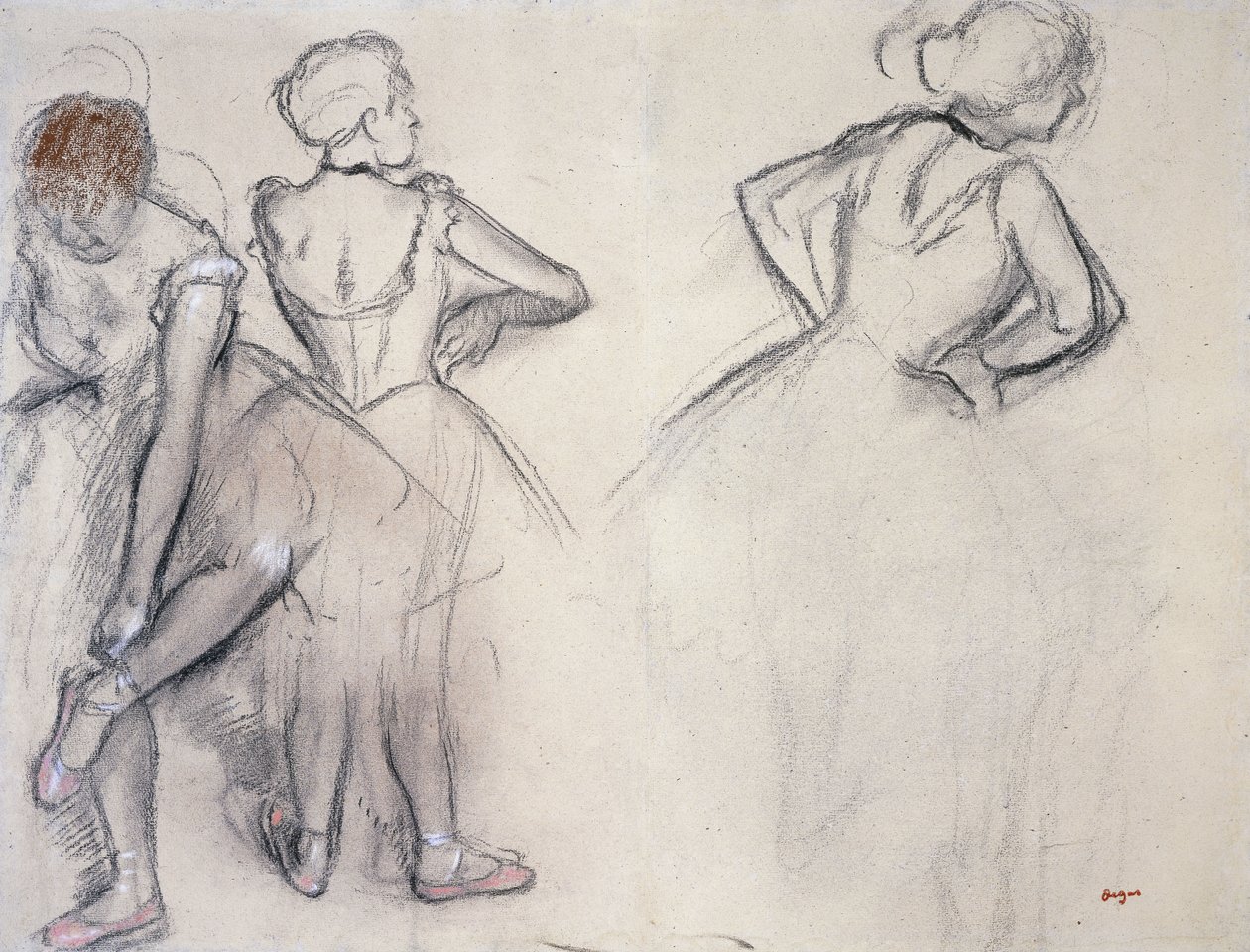 Étude de danseuses - Edgar Degas
