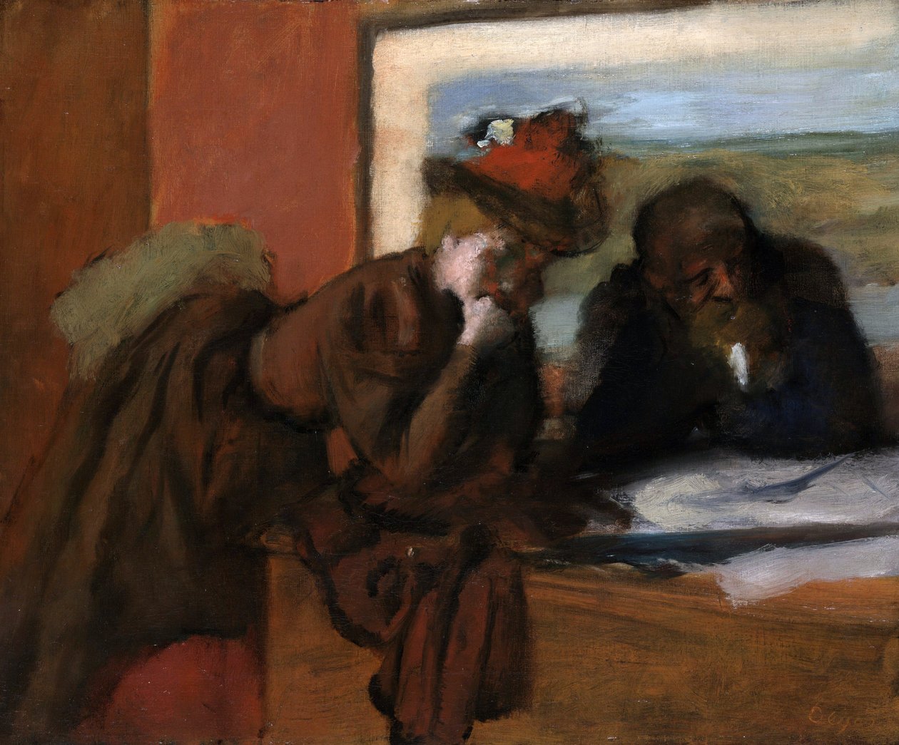 La conversation - Edgar Degas