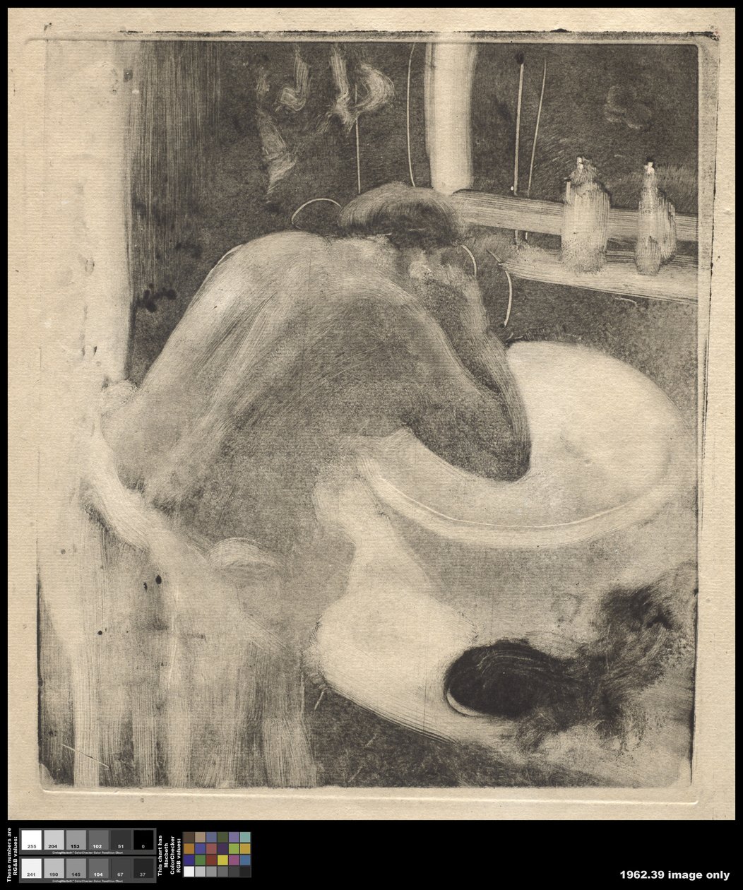 Le Bassin, vers 1880-85 - Edgar Degas