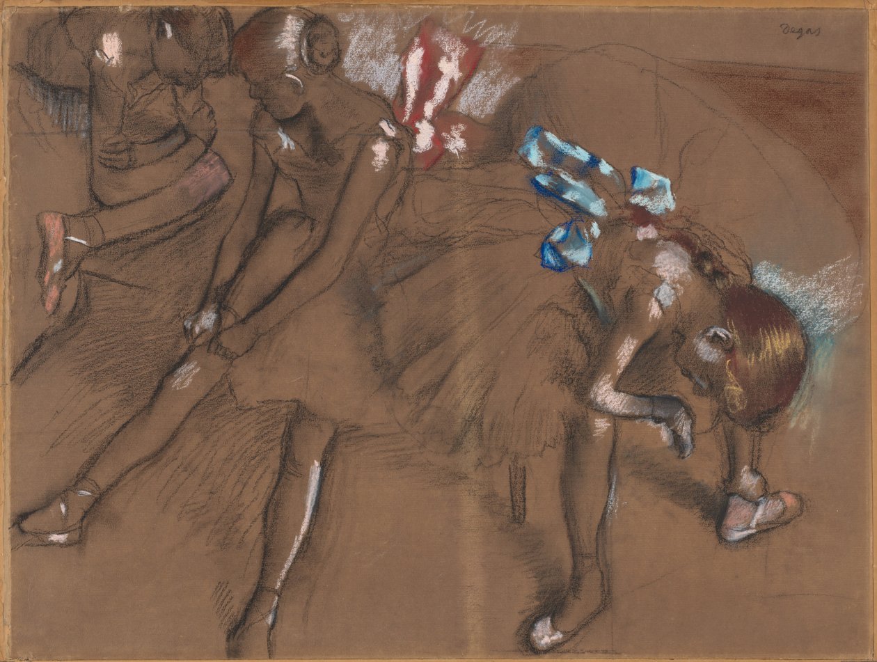Trois danseurs se reposant, vers 1880 - Edgar Degas