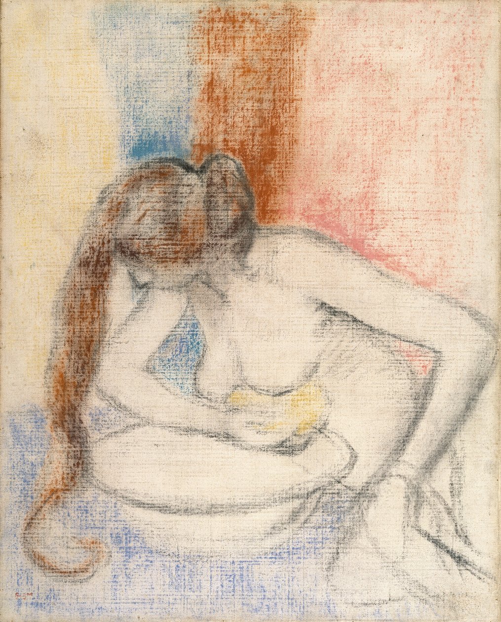 Femme se baignant, c.1897 - Edgar Degas