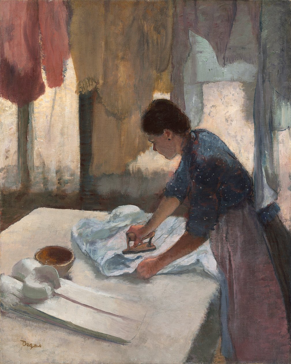 Femme repassant, c.1876-87 - Edgar Degas