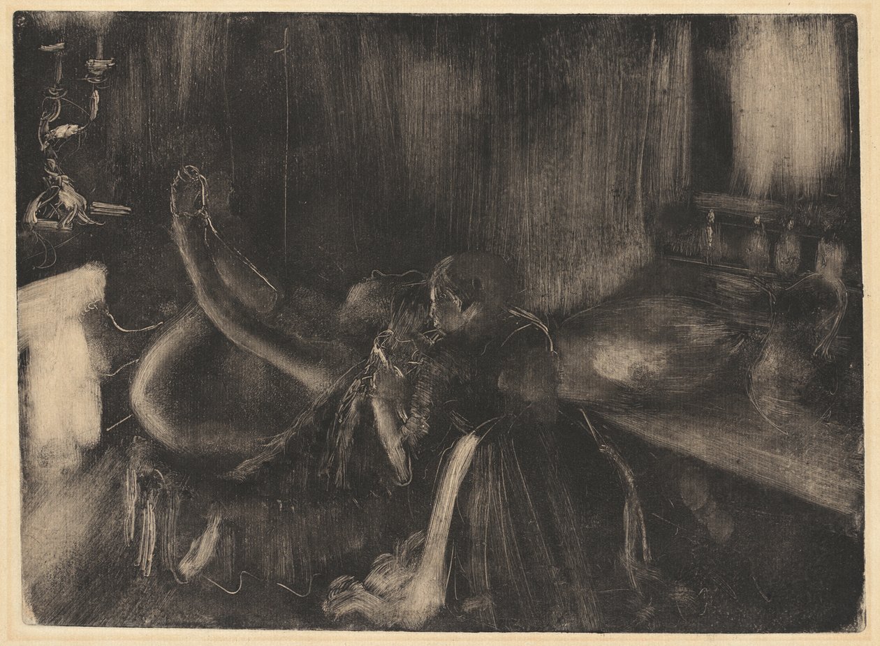 Femme près d